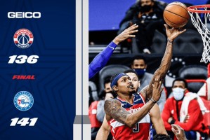  奇才比尔50分难救颓势  